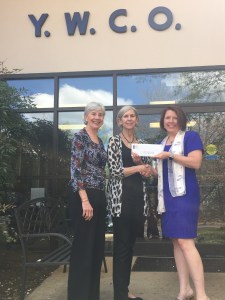 Nancy Walton, Kitty Meyran, and Sherry Clouser at Athens YWCO